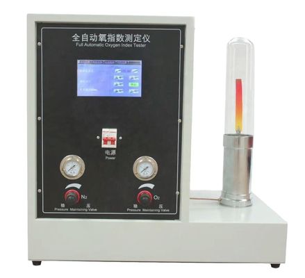 ASTM D 2863 Testeur d'indice d'oxygène limitant automatique de type écran tactile pour machine d'essai à combustion de caoutchouc plastique